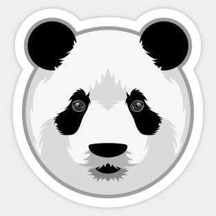 Panda face portrait Sticker